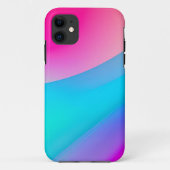 Blauwe roze waterverf abstracte pastel Case-Mate iPhone case (Achterkant)
