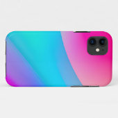 Blauwe roze waterverf abstracte pastel Case-Mate iPhone case (Achterkant (horizontaal))