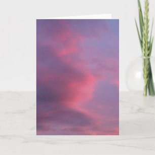 Blauwe Roze Wolken Kaart