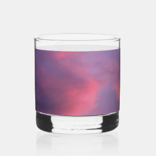 Blauwe Roze Wolken Whisky Glas