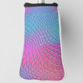 Blauwe roze zeemeervis op schaal van vis golfheadcover (Draai 90)