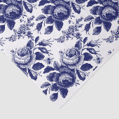 Blauwe rozen en bijen decoupage tissuepapier (Detail)