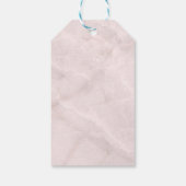 Blauwe Rozen en kroonFloral Bouquet Moederdag Cadeaulabel (Achterkant)