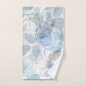 Blauwe Rozen grunge Bad Handdoek (Handdoek)