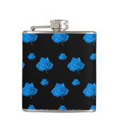 Blauwe Rozen Heupfles (Voorkant)