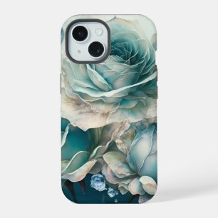 Blauwe Rozen iPhone 15 Hoesje