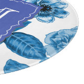 Blauwe Rozen Snijplank (Hoek)