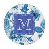 Blauwe Rozen Snijplank (Voorkant)