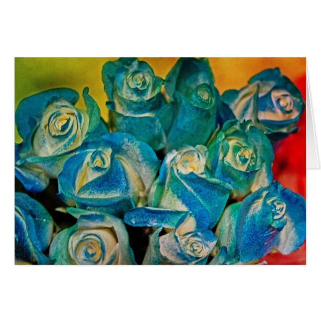 Blauwe Rozen voor mijn vrouw (Voorkant Horizontaal)