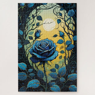 Blauwe Rozen wijnstokken 2 Legpuzzel