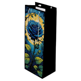 Blauwe Rozen wijnstokken 3 Wijn Cadeautas