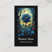 Blauwe Rozen wijnstokken Visitekaartje (Voorkant)