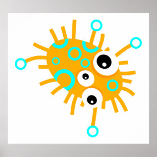 Blauwe ruggegraat poster