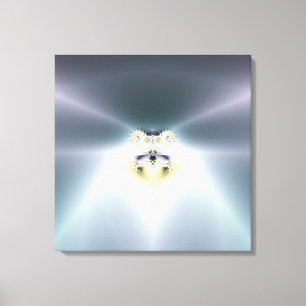Blauwe ruimte canvas afdruk