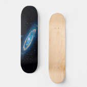 Blauwe ruimte skateboard (Voorkant)