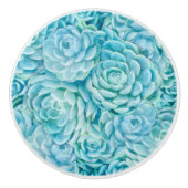 Blauwe sacharose keramische knop (Voorkant)