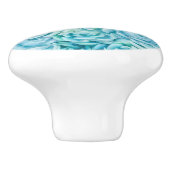 Blauwe sacharose keramische knop (Zijkant)