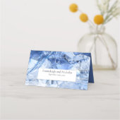 Blauwe saffier edelsteen gesneden bruiloft (Achterkant)