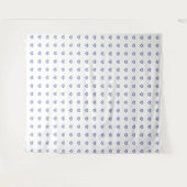Blauwe saffier hart wandkleed (Voorkant (horizontaal))