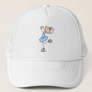 Blauwe Schaatsmeisje Hoed Trucker Pet