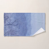Blauwe schaduw bad handdoek (Handdoek)