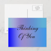 Blauwe schaduw briefkaart (Voorkant / Achterkant)