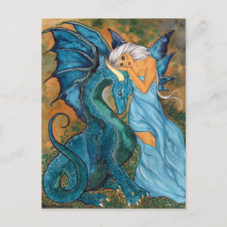 Blauwe schaduw briefkaart