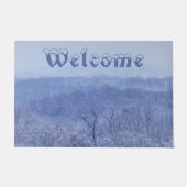 Blauwe schaduw deurmat (Voorkant)