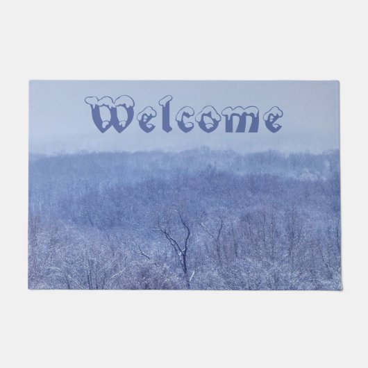 Blauwe schaduw deurmat (Voorkant)