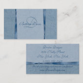 Blauwe schaduw visitekaartje (Voorkant / Achterkant)