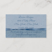 Blauwe schaduw visitekaartje (Achterkant)