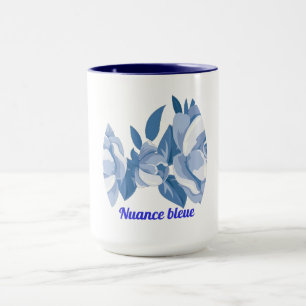 Blauwe schakering mok