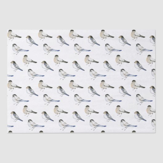 Blauwe scharnieren tissuepapier (Voorkant)