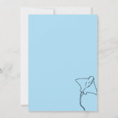 Blauwe Schattigee Beroemdheid Vis Kaart (Achterkant)