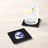 Blauwe schedel bier onderzetter (Rechterzijde)