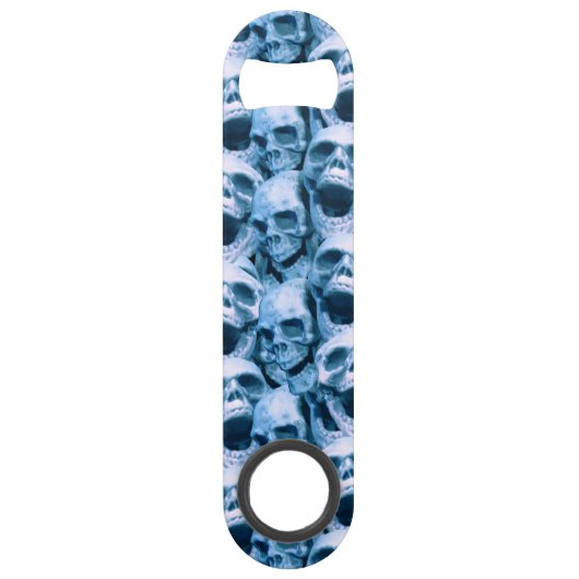 Blauwe schedels speed flessenopener (Achterkant)