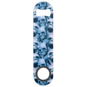 Blauwe schedels speed flessenopener (Voorkant)