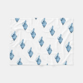 Blauwe schelp zeegaand deken (Voorkant (Horizontaal))