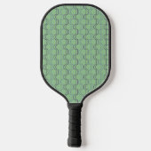 Blauwe schelpdieren pickleball paddle (Achterkant)