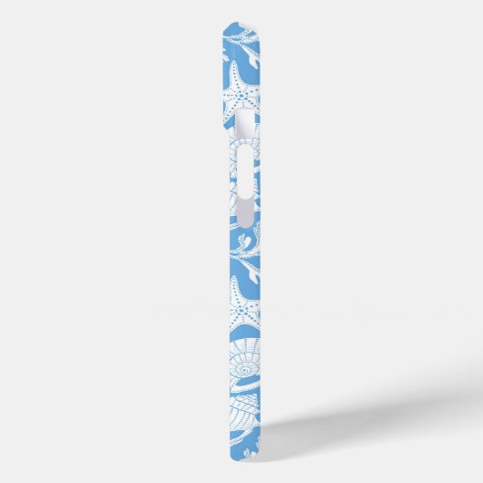 Blauwe Schelpen Persoonlijk Case-Mate iPhone Case (Achterkant / Links)