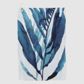 Blauwe schijf I Golfhanddoek (Voorkant)