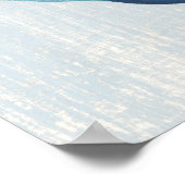 Blauwe schijf I Poster (Hoek)