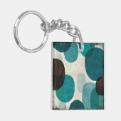 Blauwe schijven sleutelhanger (Voorkant Links)