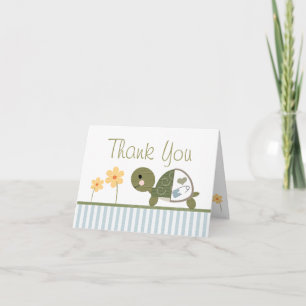 BLAUWE schildpad in luiers Baby shower Bedankt Opm