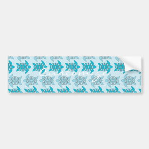 Blauwe schildpadden die Thunder_Cove zwemmen Bumpersticker