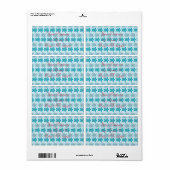 Blauwe schildpadden die Thunder_Cove zwemmen Etiket (Full Sheet)