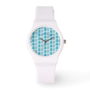 Blauwe schildpadden die Thunder_Cove zwemmen Horloge