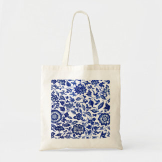 Blauwe schoonheid tote bag
