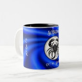 Blauwe Schorpioen Mok (Voorkant links)