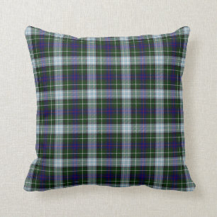 Blauwe Schotse Tartan Plaid Worp Kussen